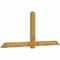 Ekena Millwork Eugene Rough Sawn Timber Gable Bracket, Western Red Cedar, 108"W x 45"H x 4"D x 6"F, 10/12 Pitch GBW108X45X0406EUG00RWR - alternate 2